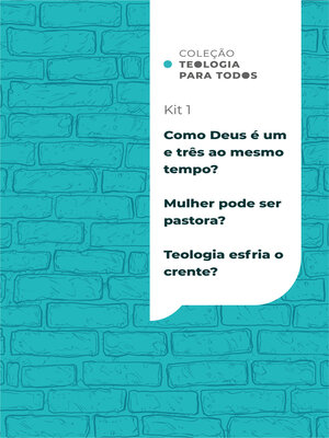 cover image of Coleção Teologia para Todos | Kit 1